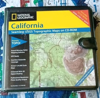 National Geographic Topo California CD ROMs