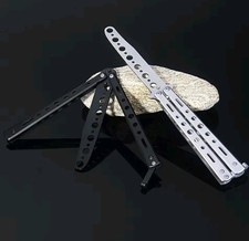 Balisong Coltello da Allenamento Smussato Legale Butterfly Trainer Nero 
