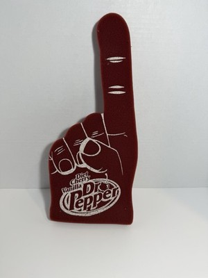 Vintage Large Diet Cherry Vanilla Dr Pepper #1 Foam Finger Advertising 16''