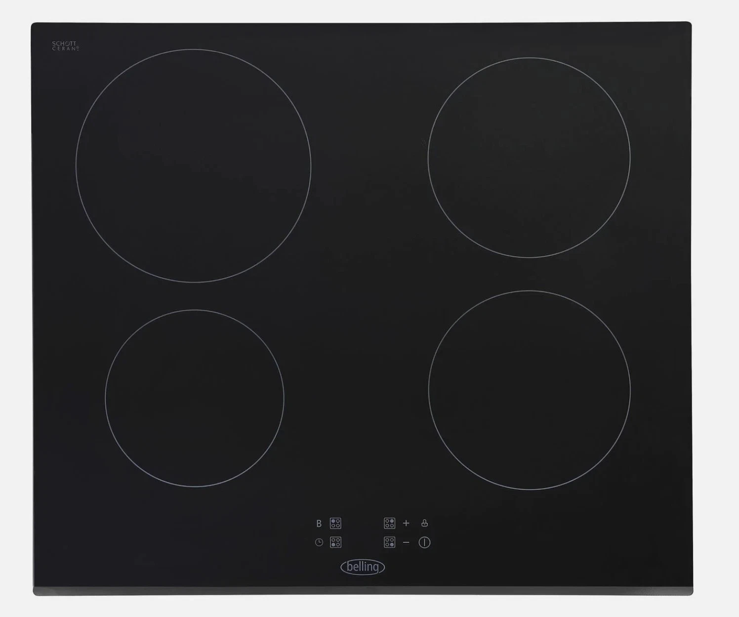 Belling BEL IHT603 ComfortCook™ 59cm 4 Burners Induction Hob Black