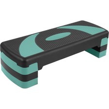 Fitvids Workout Step Aerobic Platform with 3 Level Adjustable Heights, Green