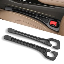 2-Pack Car Seat Gap Filler, No-Drop Seat Side Gap Seam Filler Organizer with Pho