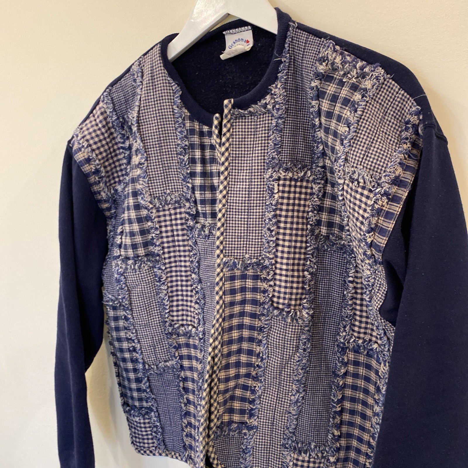 Grandmas Attic Quilted Patchwork Open Cardigan Bl… - image 2