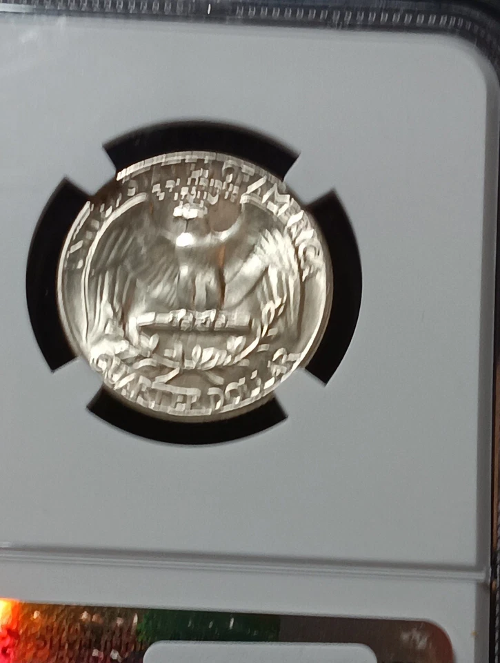 👉1950 DDR ERROR 25C Washington NGC MS 67 STUNNING GEM - Image 2 of 2
