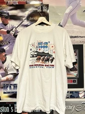 Vintage 2000 Horse Racing Short Sleeve Shirt Size M White