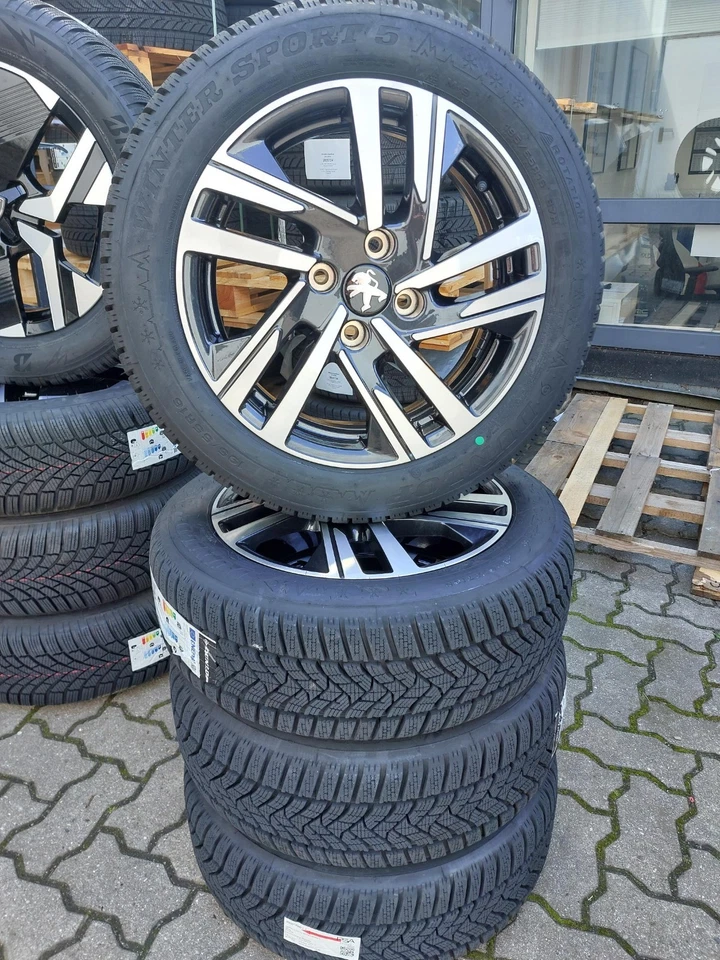 Peugeot 208 Neu Original Satz Winterräder ALU 195/55R16 91H Dunlop 1682514580 - Bild 2 von 4