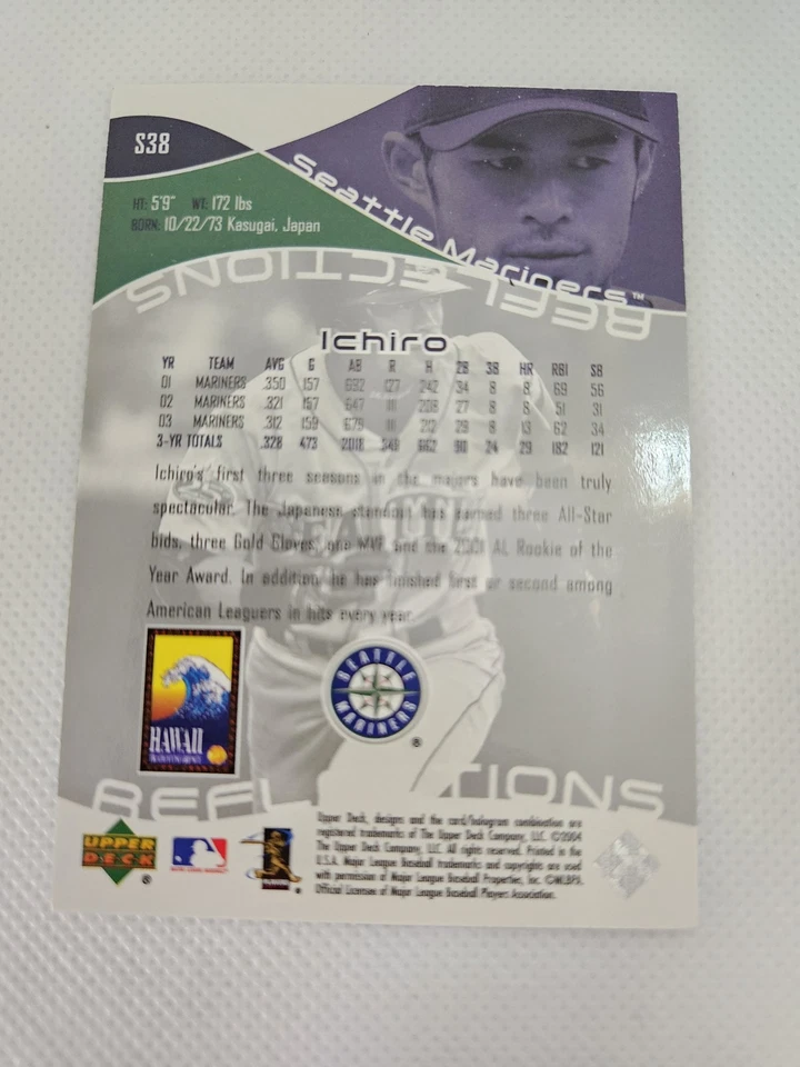 2004 Upper Deck Reflections Ichiro Suzuki #S38 Hawaii Trade Conference /500 RARE - Image 2 of 2