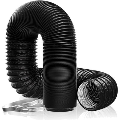 Ventilation Schlauch, Luftrohr, PVC, 2,5 m, 100 mm, Flexibel, Edelstahl, Klim...