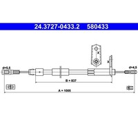 ATE 24.3727-0433.2 Seilzug, Feststellbremse