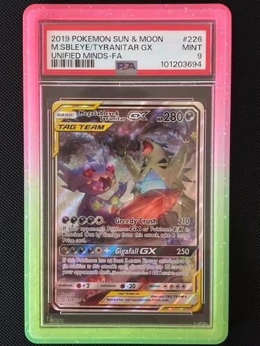 2019 Pokemon Unified Minds Mega Sableye & Tyranitar GX Tag Team 226/236 PSA 9