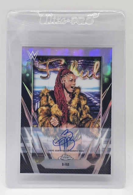 2026 Topps Chrome WWE B-Fab #BCA-BFB Autographs Black Refractor Auto /10 SSP