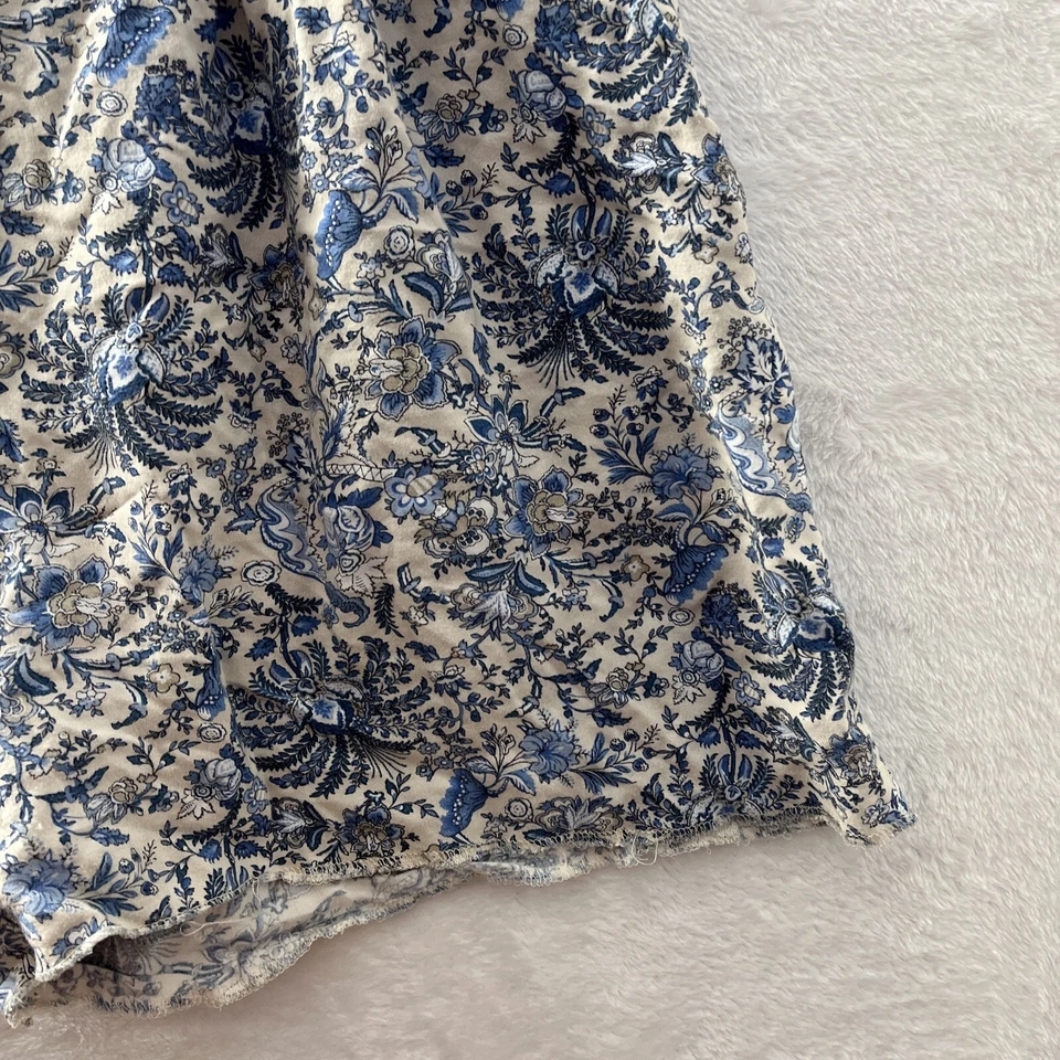 H&M 休闲短裤女式 8 几何蓝色拉裤 — 第 4/4 张图片