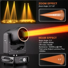350W LED 48Prism Moving Head Light Beam Stage DMX Spot Disco Party DJ Lighting