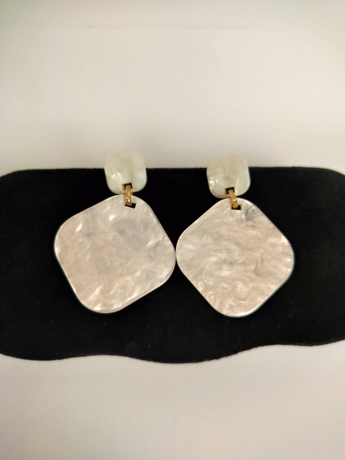 Boho Romance Rounded Square Statement Marbled Pin… - image 3