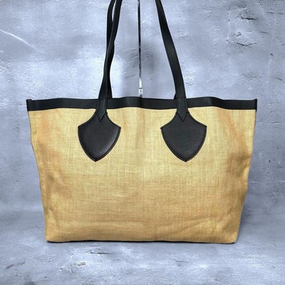 Burberry Raffia Logo Giant Tote Bag | eBay