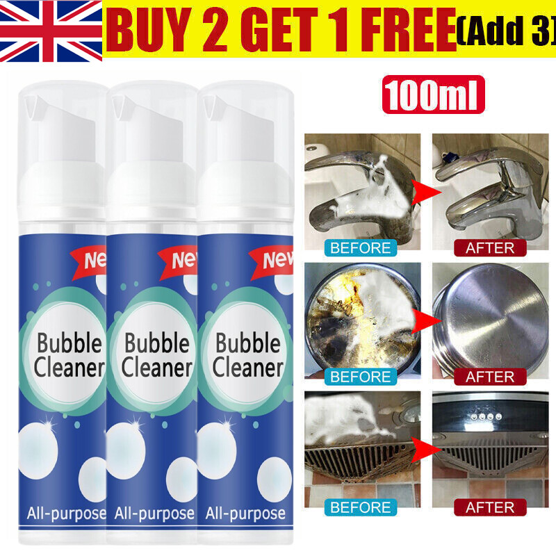 100ml AllPurpose Cleaning Bubble Cleaner Spray Foam Kitchen Dirt