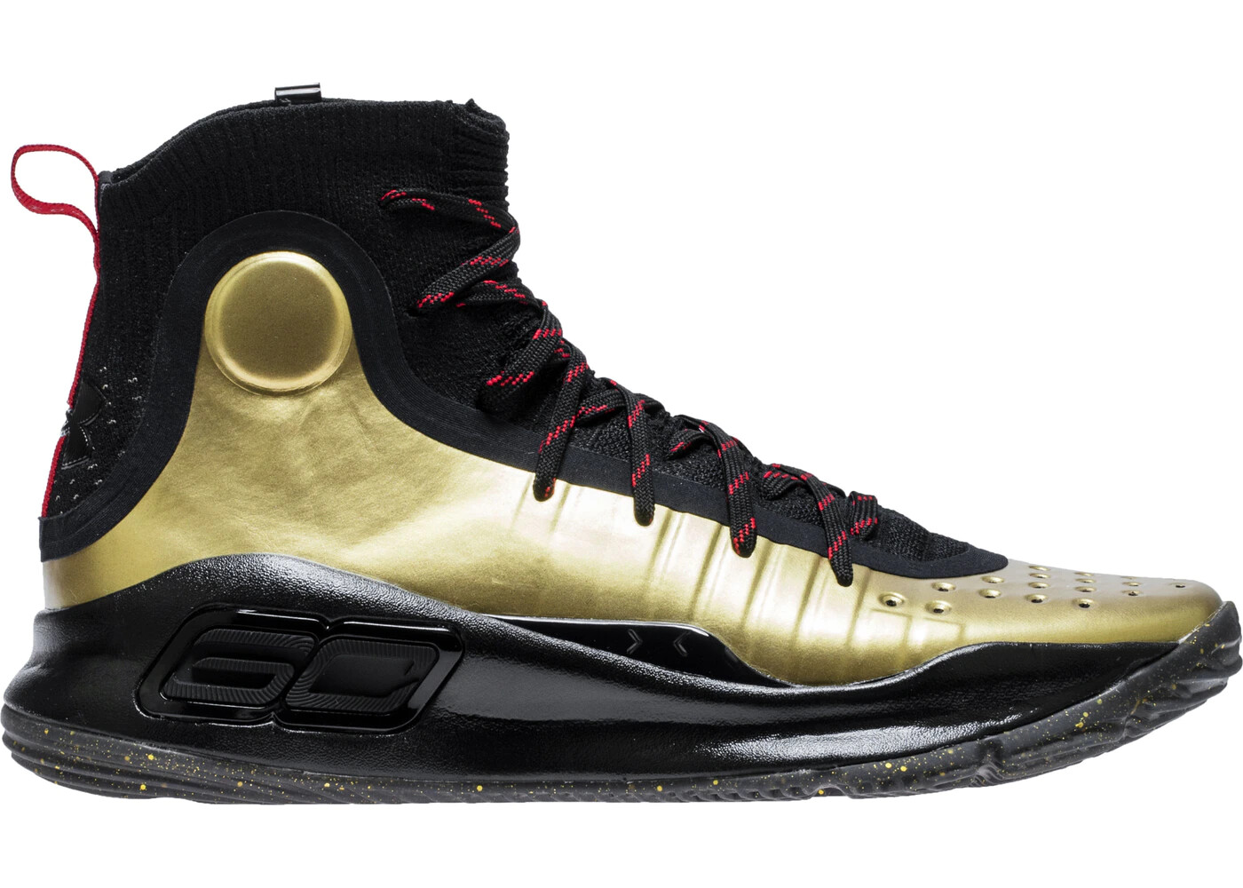 Under Armour UA Curry 4 Black Gold 2022 NBA FINALS MVP Flotro Mens  Shoes  | eBay