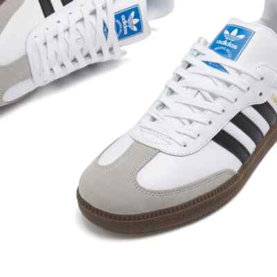 adidas Samba OG ホワイト Adidas Originals Samba OG in White & Core Black Trainers | eBay