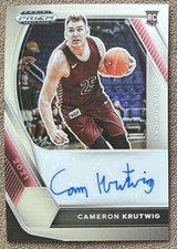 Cameron Krutwig 2021-22 Panini Prizm Draft Picks Autograph #DP-CKR Chrome Rookie
