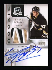 2006-07 UD UPPER DECK THE CUP SHANE O'BRIEN ROOKIE ~ AUTOGRAPH PATCH #'D 40/50 