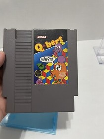 Q Bert - NES Game - Cart Only W/ Nintendo Hard Plastic Case Included!
