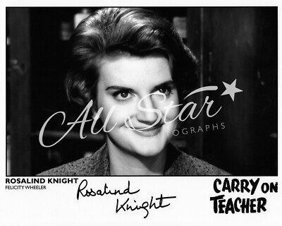 CARRY ON - Rosalind Knight signiertes Foto LEHRER RK-TEACHER01