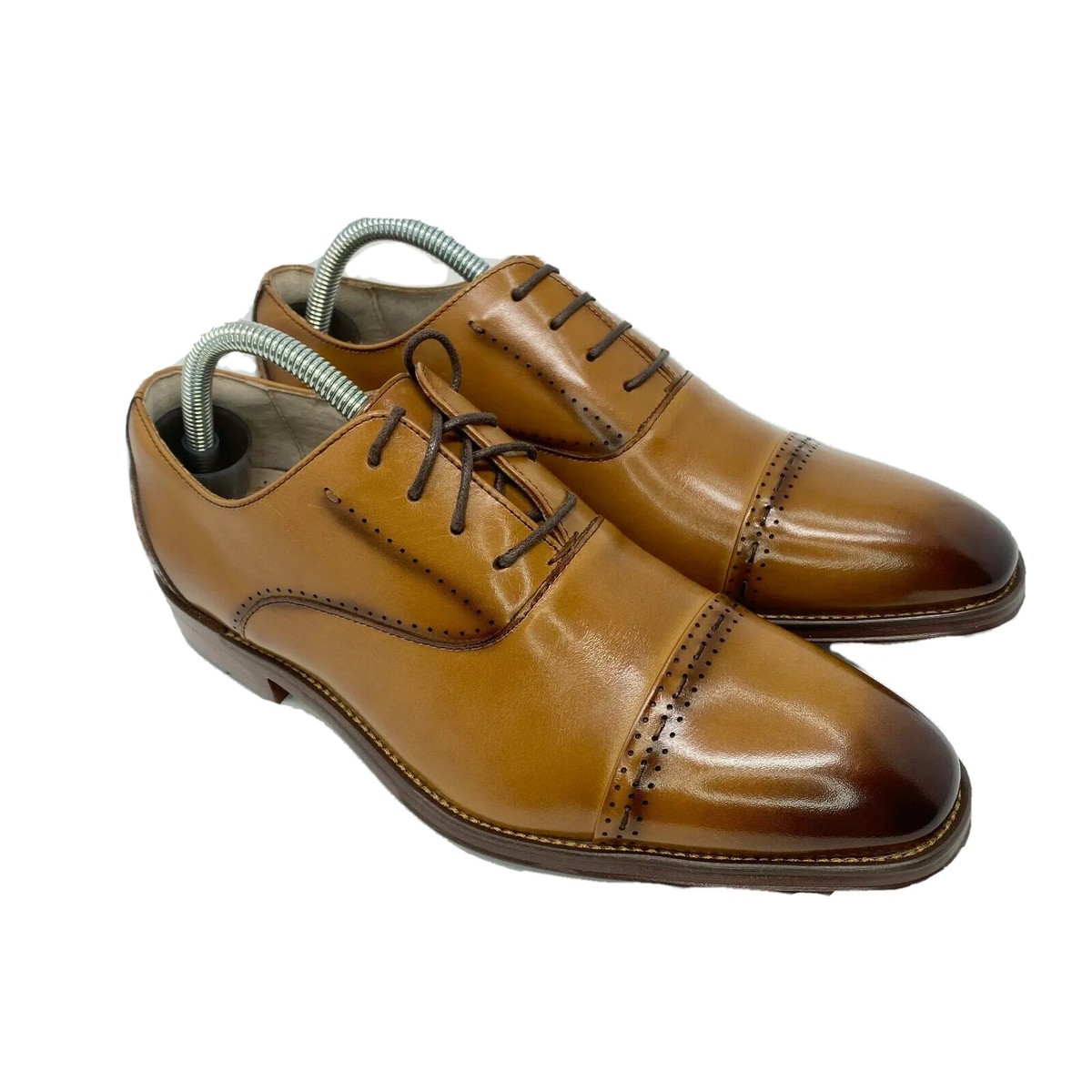 Stacy Adams Barris Cap Toe Oxford Tan Men display picture 3