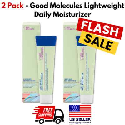 Good Molecules Lightweight Daily Moisturizer - 1fl.oz./30ml Mini - 2 Pack