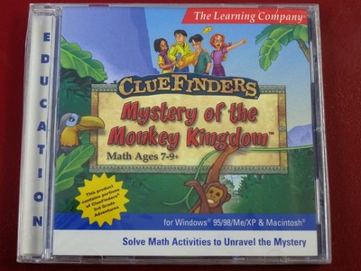 Video Game PC ClueFinders Mystery of the Monkey Kingdom math 7-9 MAC NEW SEALED
