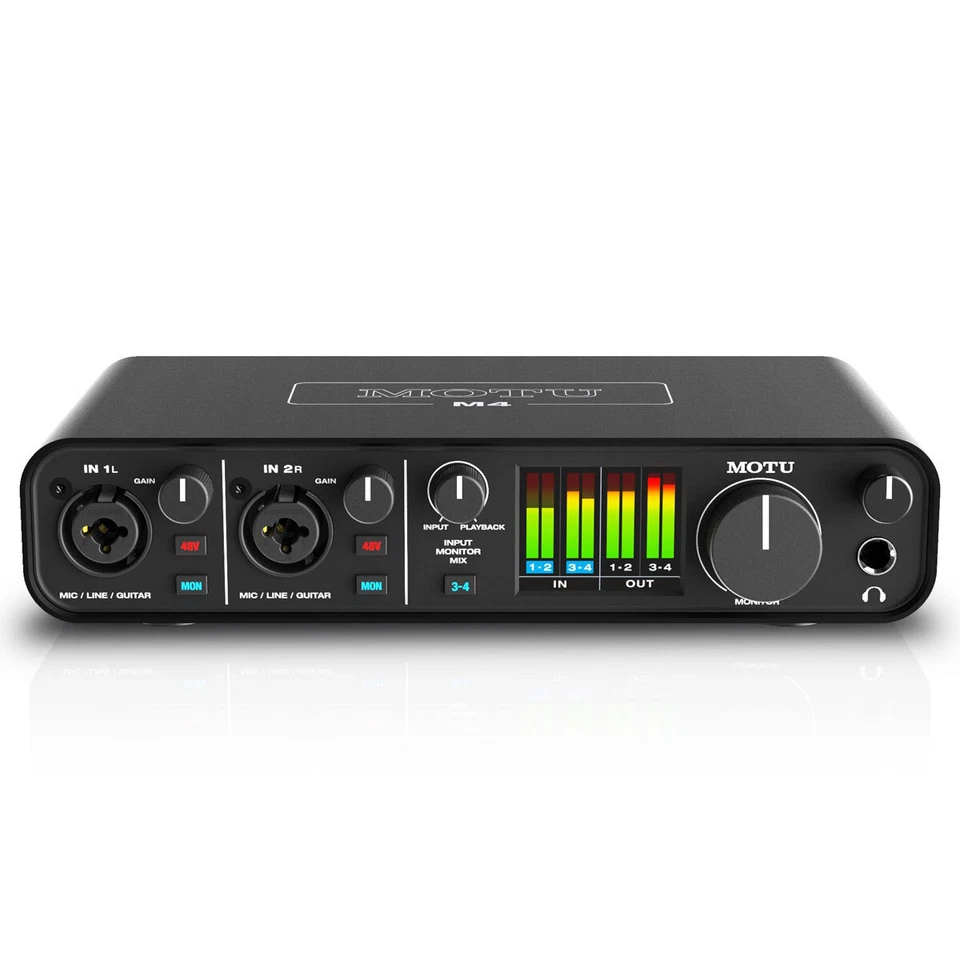 MOTU M4 Audio Interface + Kopfhörer - Bild 3 von 4