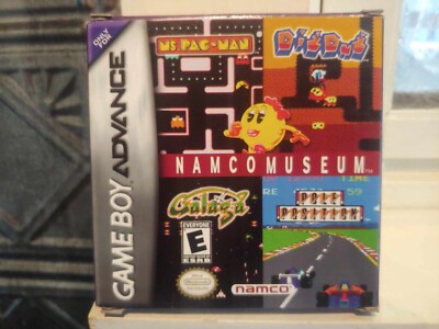 NAMCO MUSEUM Nintendo GBA Gameboy Advance 2001 Original BOX w/ GALAGA / Dig Dug