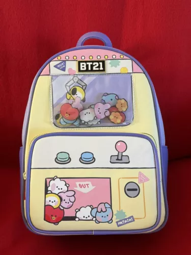 Mochila máquina de garras BT21 ¡nueva con etiquetas auténtica!
