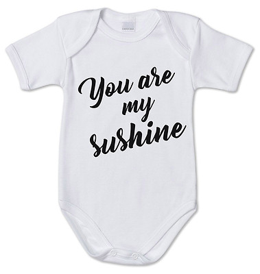 Body Tutina Bimbo Neonato J1816 You Are My Sunshine Tumblr Frasi Ebay
