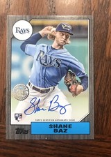 2022 TOPPS SERIES 2 BASEBALL SHANE BAZ 1987  RC AUTO--#d/199