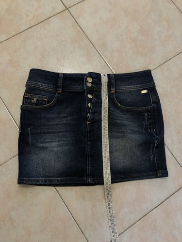 ICEBERG Gonna minigonna jeans denim Tg 40 - Picture 9 of 12