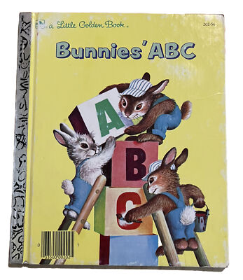 Little Golden Book 1985 Bunnies' Bunny's ABC