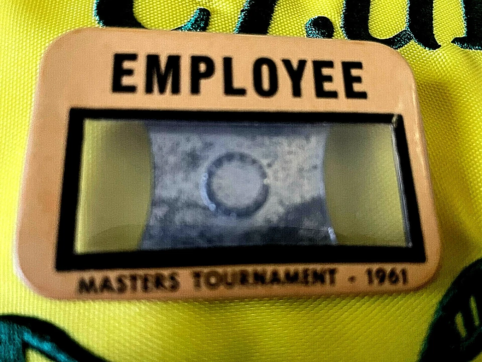 1961 MASTERS GOLF BADGE~EMPLOYEE~EXTREMELY RARE TICKET~GARY PLAYER~AUGUSTA~PGA~1 - Image 4 of 4