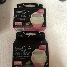 Image of 2 X Wilkinson Sword Intuition Ultra Moisture Women's Razor Blade Refills x3