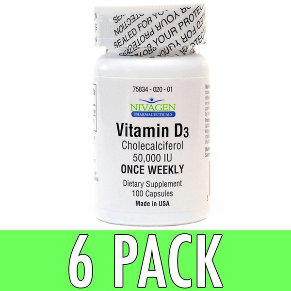 Nivagen Pharmaceuticals Vitamin D3 50000 IU Capsules 100 EA eBay