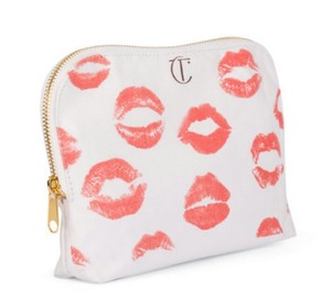Details About Charlotte Tilbury Cosmetic Makeup Bag Pouch Kissing Lips Design