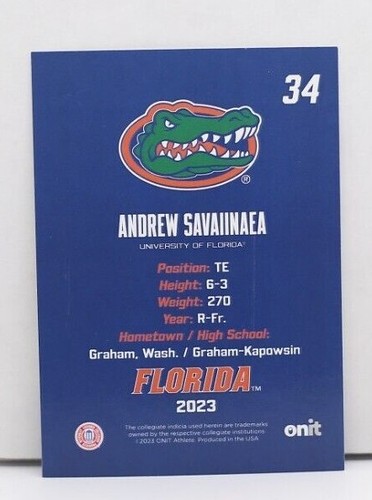 🏈🏈 GATORS ONIT University of Florida Football Pick your single card 2023 🏈 - Picture 100 of 190
