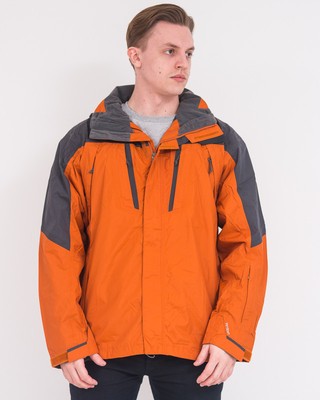 north face burnt orange jacket