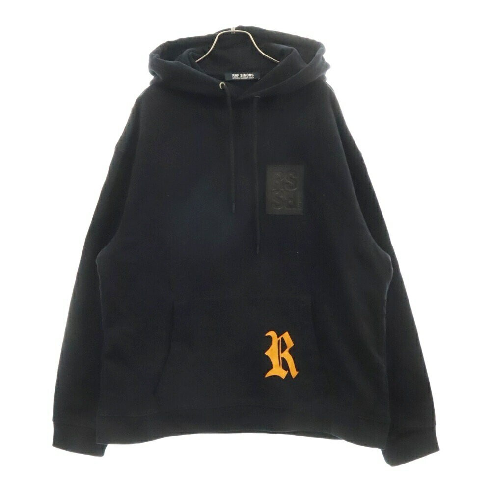 RAF BY RAF SIMONS ジッププルオーバーパーカー ブラック XS RAF BY RAF SIMONS ジッププルオーバーパーカー ブラック XS RAF BY