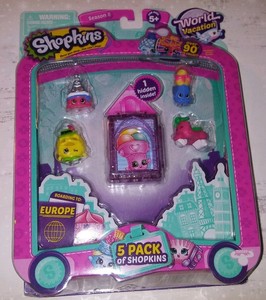 Shopkins World Vacation Europe 5 Pack Collection Season 8 Ebay