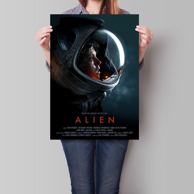 Alien Movie Poster Sigourney Weaver Ridley Scott Film A2 A3