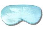 Silk Satin Eye Sleep Mask Blue - with Pouch FREE POST Makeup in Australia