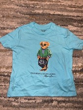 Polo Bear Ralph Lauren INFANT  T-Shirt Size 12 Months Turquoise NWOT 12M