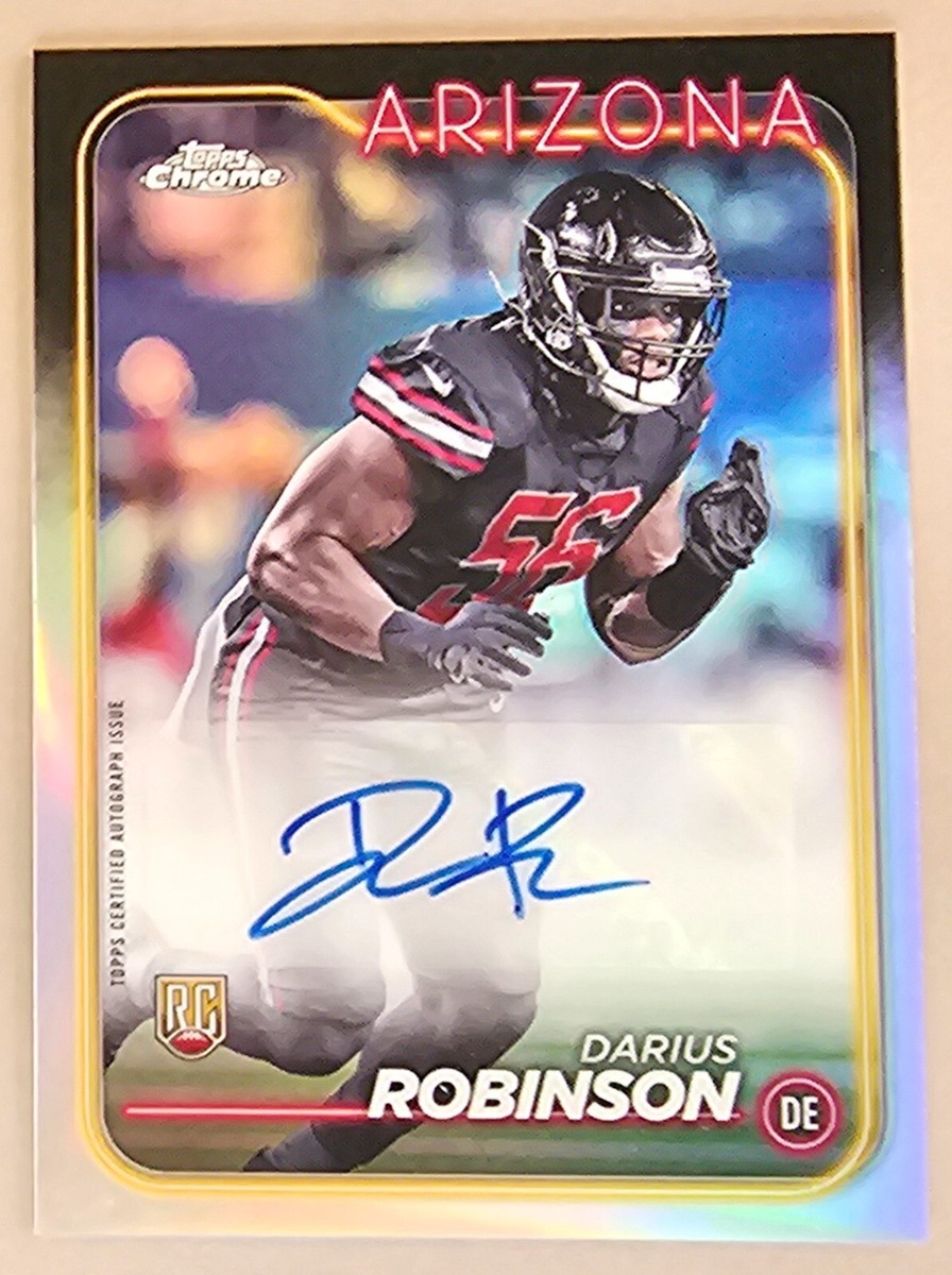 2024 Topps Chrome Darius Robinson Rookie Auto Refractor RA-DRO