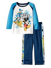 Disney Baby Infant Boys 2-Piece Mickey Pluto Donald Active Shirt Pant Set
