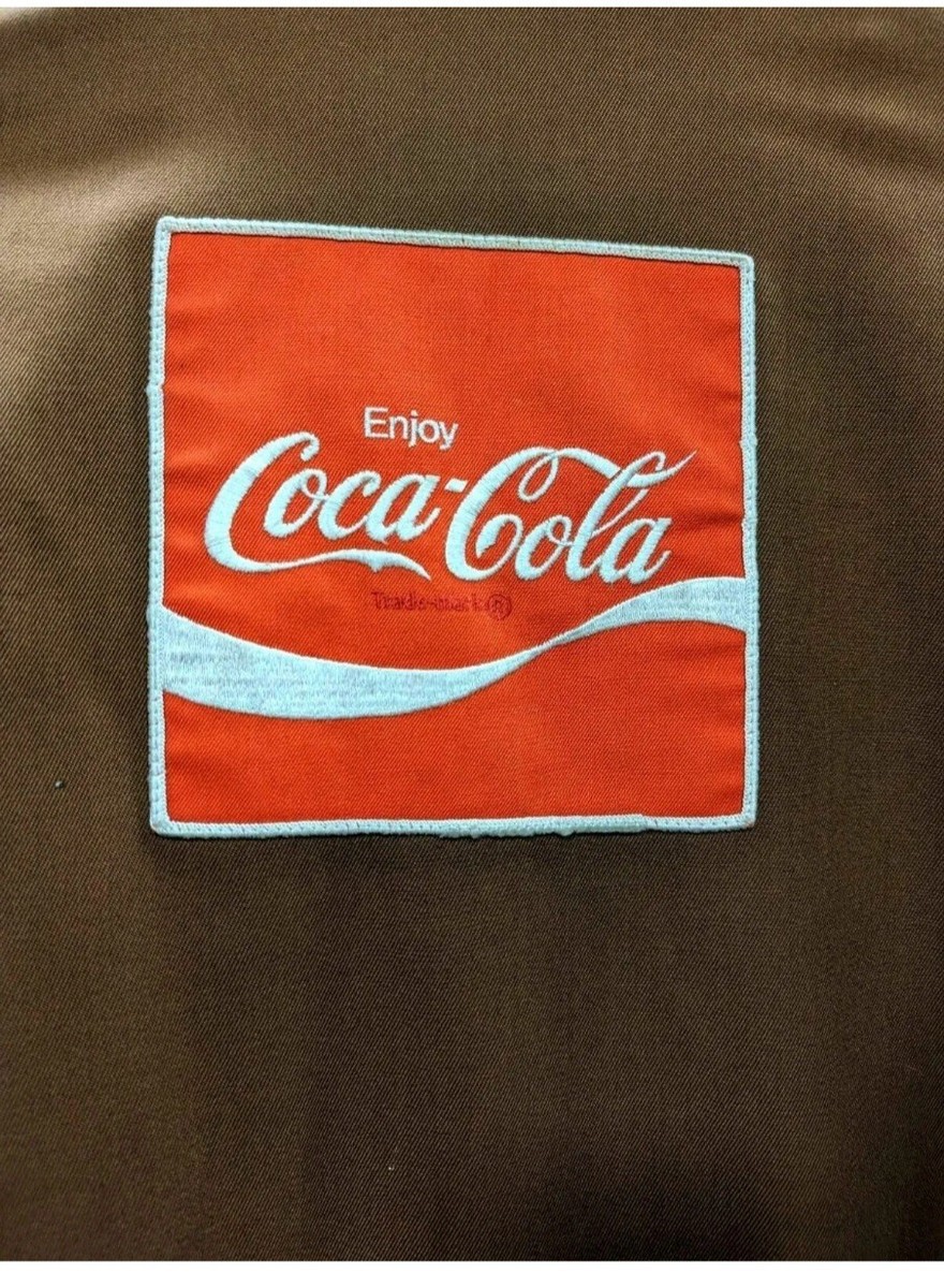 🔥🚨Vintage 60s 70s Coca Cola Brown Work Delivery Jacket Mens XL